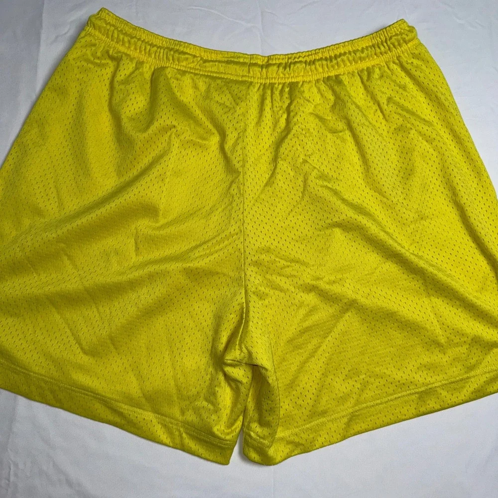 Nike Mens Mesh Athletic Basketball Shorts Yellow XL Activewear StreetWear